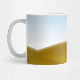 Blue white brown abstract art design Mug